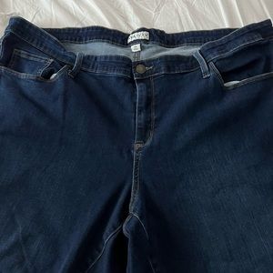 Ava & Viv 24W Mid-Rise Ankle Skinny Jeans Dark Wash